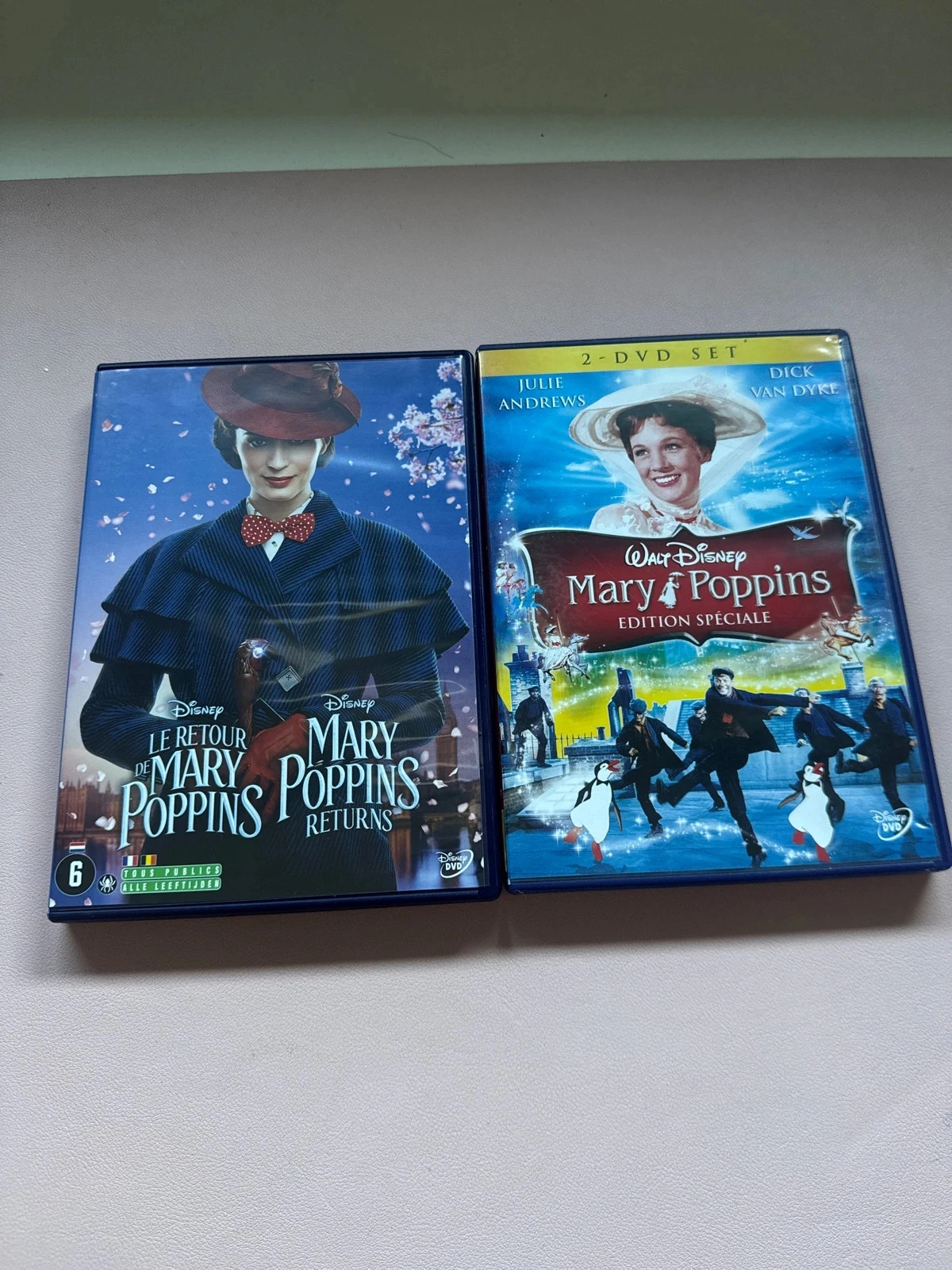 Lot de 2 DVD Disney – Mary Poppins
